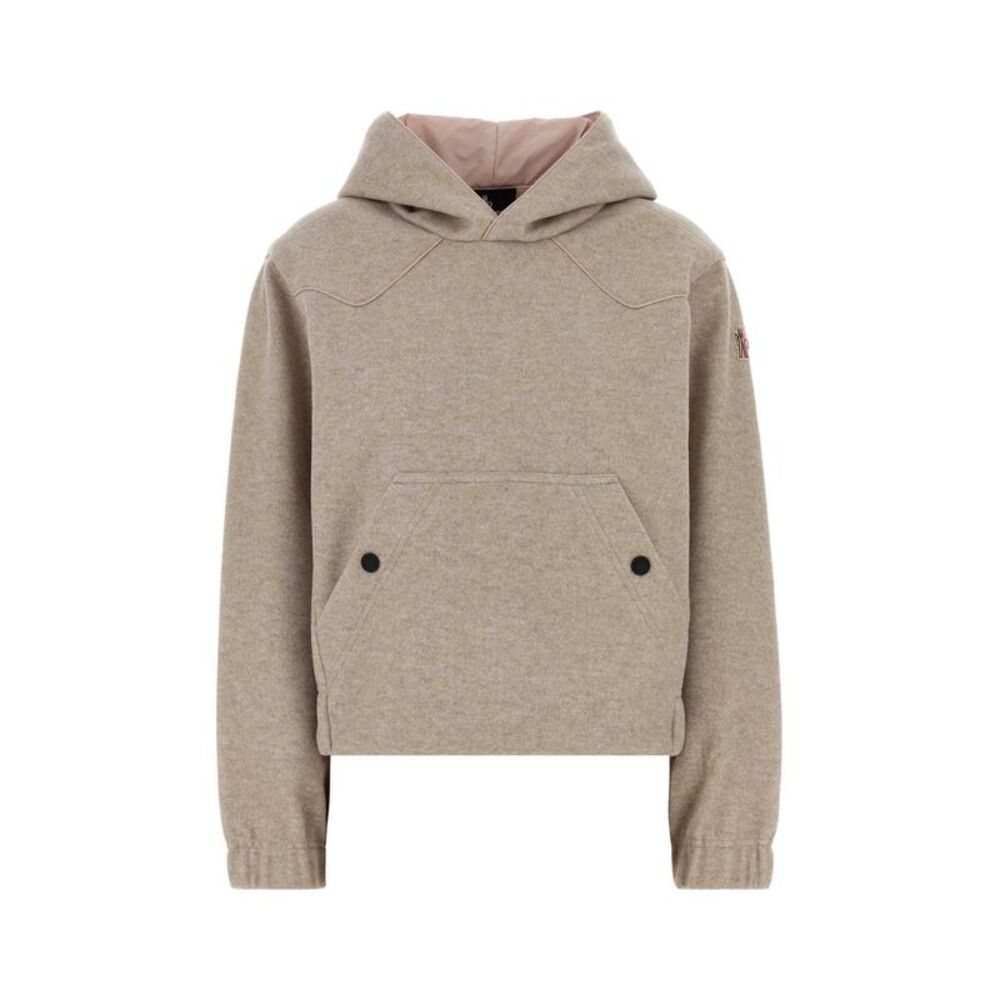 Moncler Grenoble Women Sand Flannel Sweatshirt